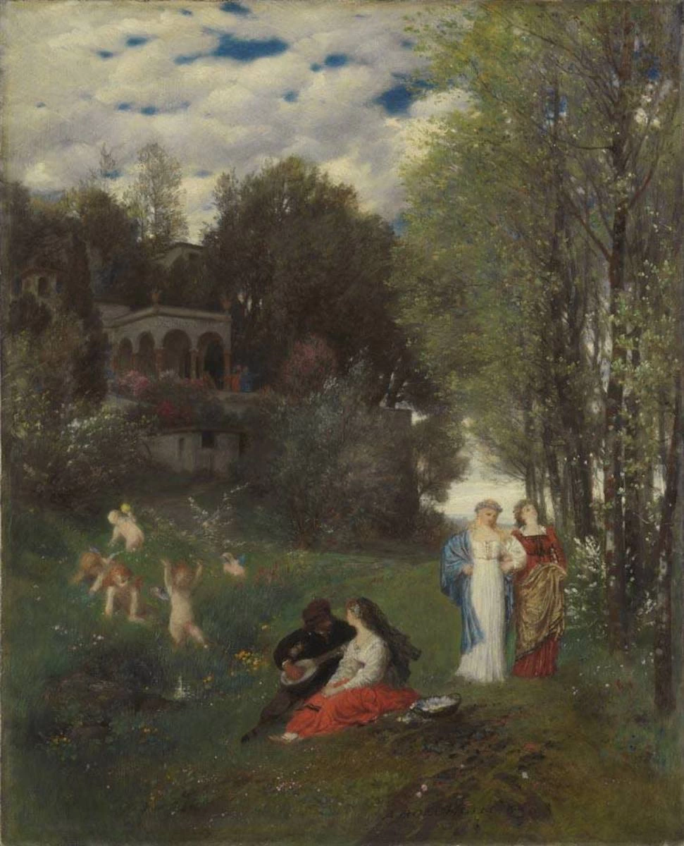 Paesaggio primaverile ideale (1871) - Collezione Schack, Monaco di Baviera